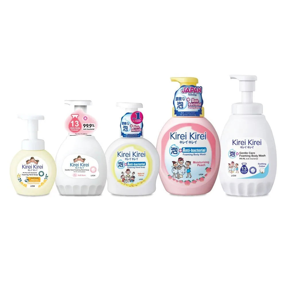 Kirei Kirei foaming hand soap and body wash range